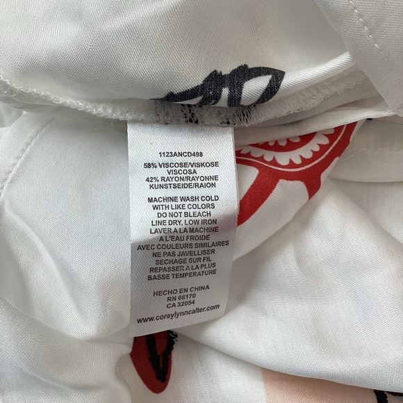 ❌Sold - 🇪🇸🌴☀️ Anthropologie Long-Sleeve Printed Mini Shirt Dress Corey Lynn - Picture 13 of 13